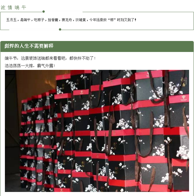 看，遠(yuǎn)景放“粽”時(shí)刻又到了！誰打開，誰幸福！
