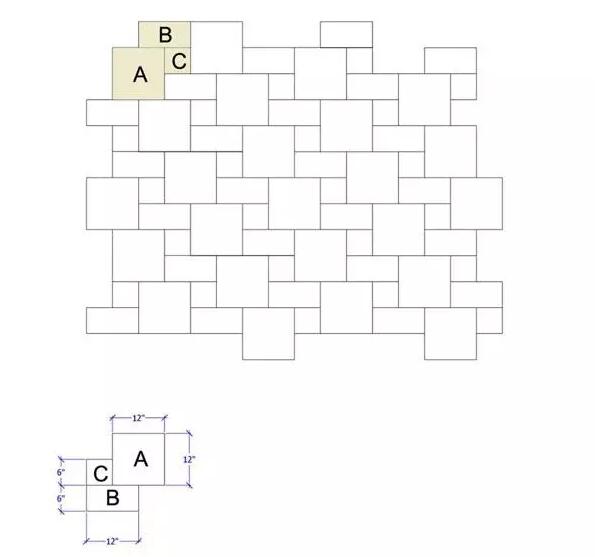 【鋪裝設計】十四種石材薄板的美式拼貼方法