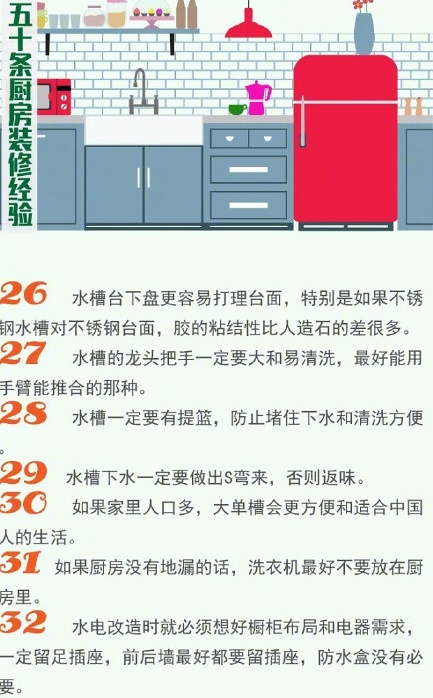 新房裝修廚房不能省，遠景裝飾50條廚房裝修經(jīng)驗