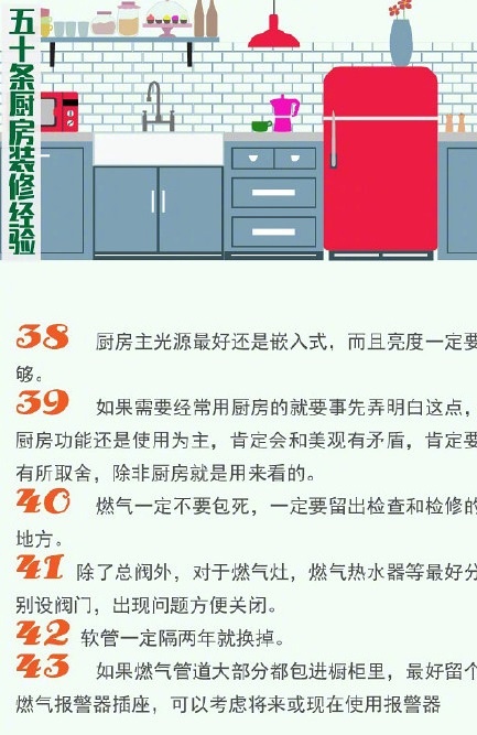 新房裝修廚房不能省，遠景裝飾50條廚房裝修經(jīng)驗